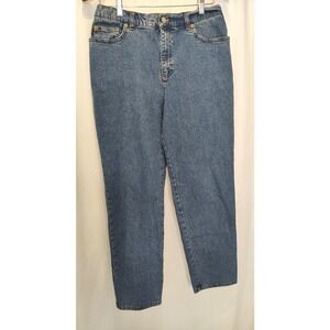 Lauren Jeans Co Ralph Lauren Petite Vintage 90s Straight Leg High Rise Denim 10P
